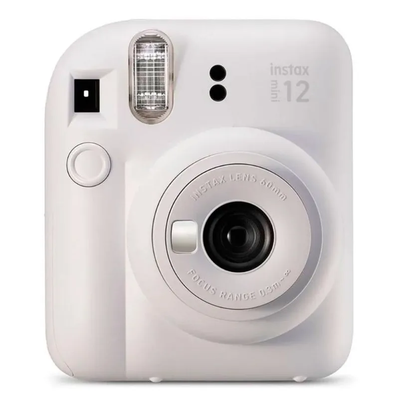Kit Camera Fuji Instax Mini 12 Branco + Bolsa + 10 Fotos Mermaid Tail (MP)