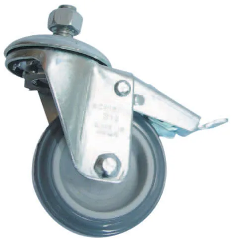 Rodízio GLE 312BP com Freio Capacidade 60KG com Espigão -Schioppa - SCHIOPPA - Movimentação De Materiais