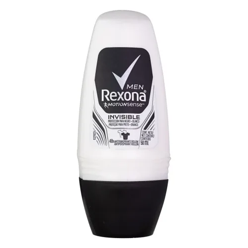 Antitranspirante Roll On Invisible Rexona Men Motionsense 50ml - REXONA - Higiene E Beleza