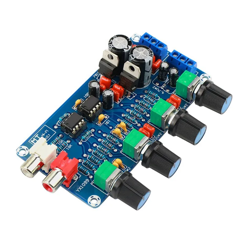 Ne5532 Pré-amplificador Controle De Tom De Volume Placa Acabada Diy Dual Ac