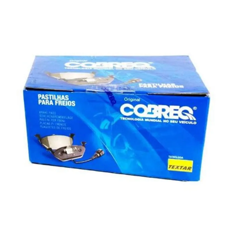 Pastilha De Freio Fit City Dianteira Cobreq N1377 Com Alarme Sistema Teves Jogo