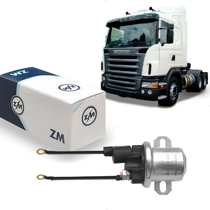 Automático Auxiliar Motor Partida 24V Scania S4 Série P R T ZM