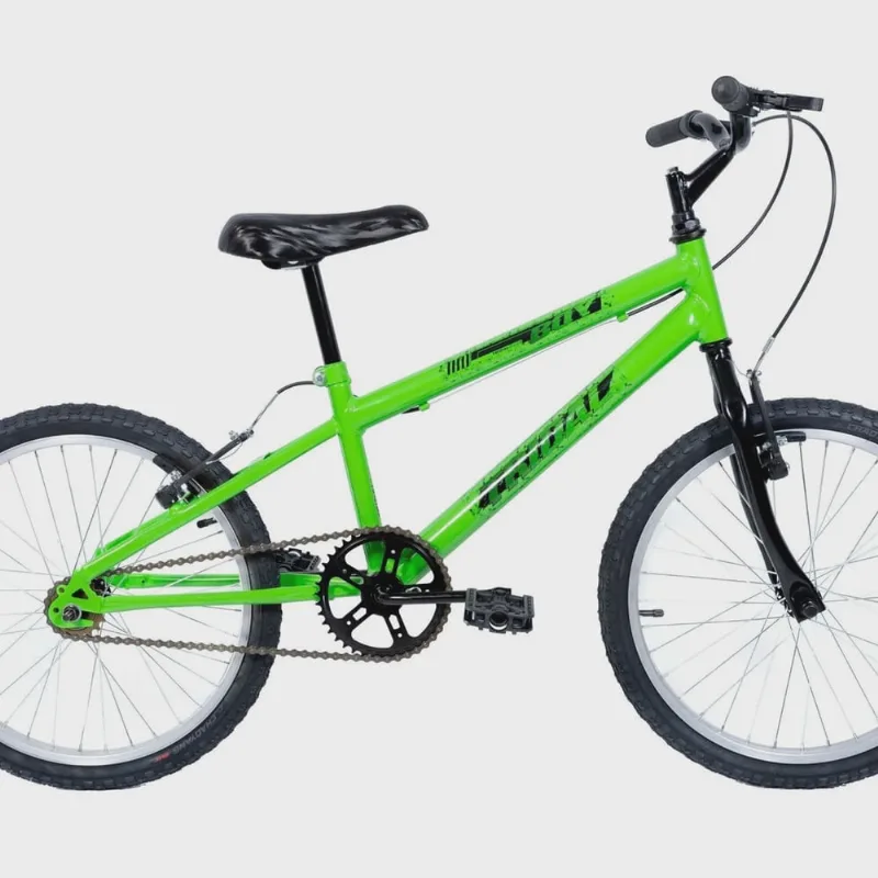 Bicicleta Aro 20 Quadro Mtb Rebaixado em Aço Boy Infantil Verde