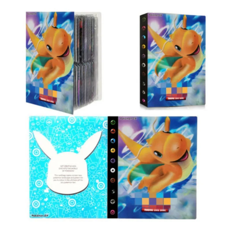 Álbum Oficial Pokémon Porta 240 Cartas Dragonite