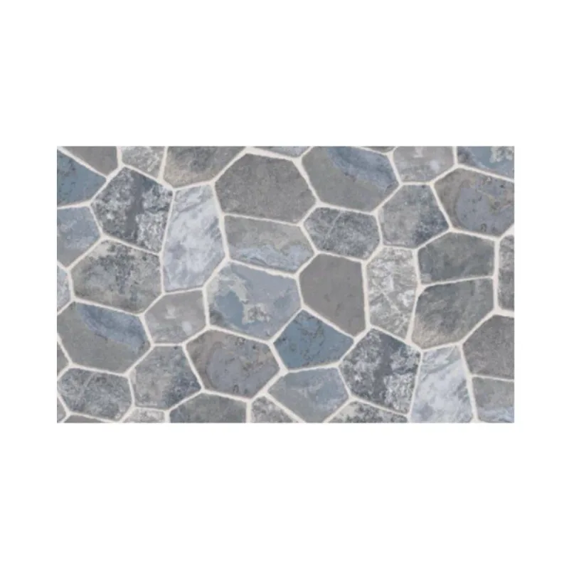 Papel De Parede 5mx45cm Pvc Pedras Cinzas