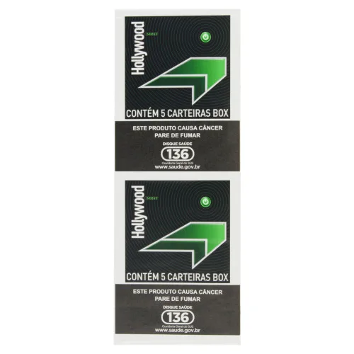 Cigarro Mint Hollywood Com 5 Carteiras Box - HOLLYWOOD - Tabacaria