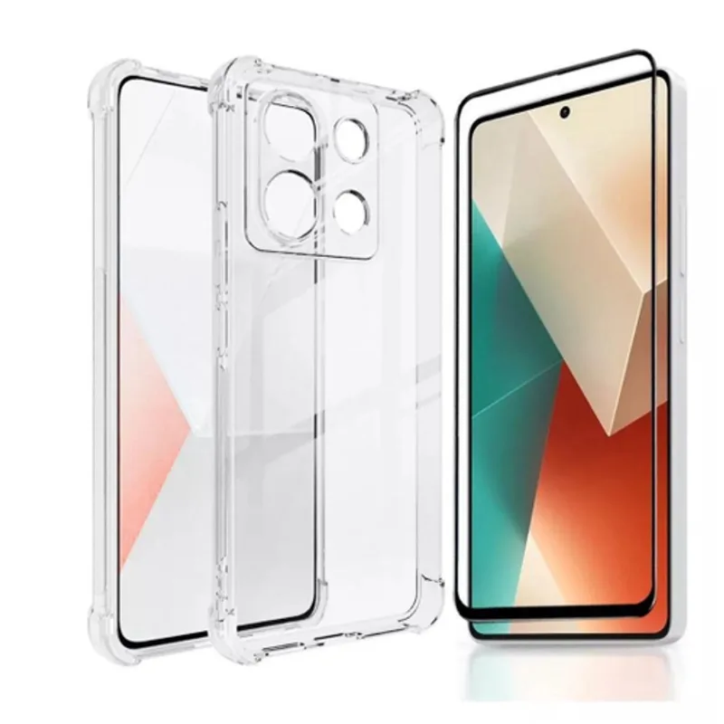 Película De Vidro Redmi Note 10s + Capa Antiimpacto
