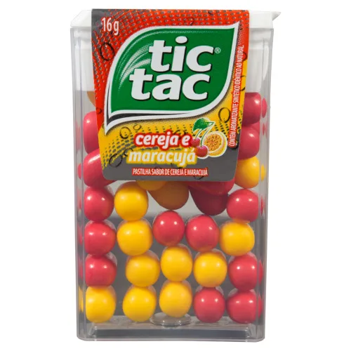 Pastilha Tic Tac Sabor Cereja E Maracujá - TIC TAC - Mercearia