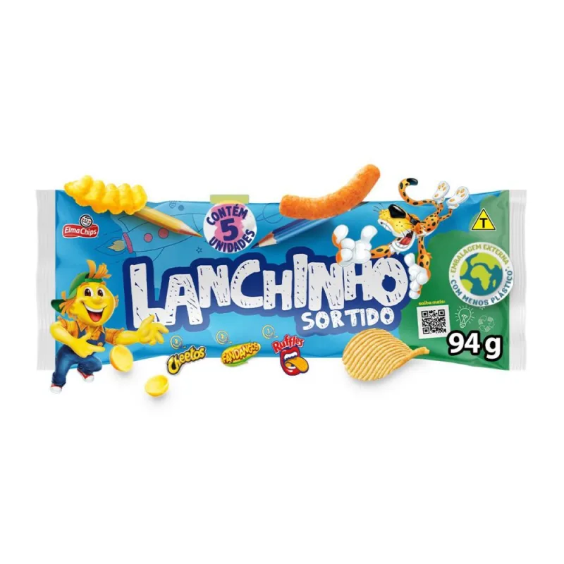Salgadinhos Elma Chips Lanchinho Sortidos 94g - Elma Chips - Mercearia