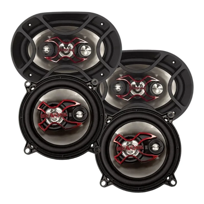 Kit 4 Alto Falantes Bravox B3X50X + B4X69X - 240 Watts Rms