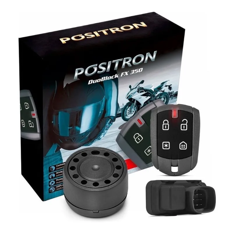 Alarme Bom Para Moto Com Sensor de Movimento Positron
