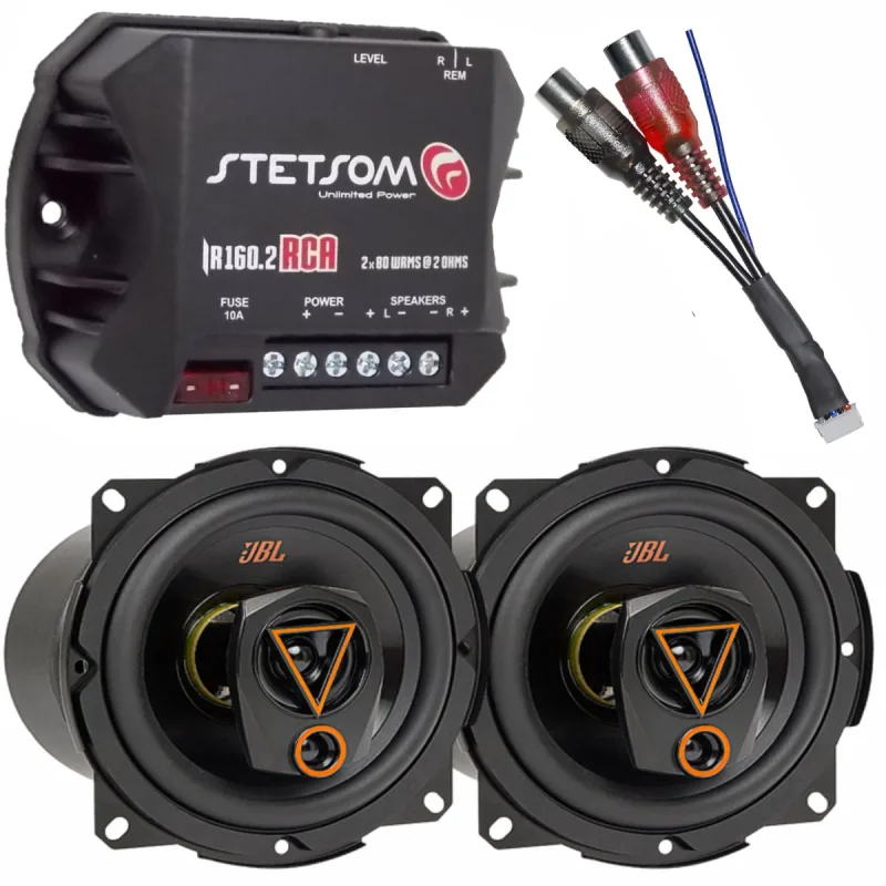 Módulo Stetsom IR160.2 + Par Alto Falantes 5" JBL Triaxial 5TRMS80 160W - JBL