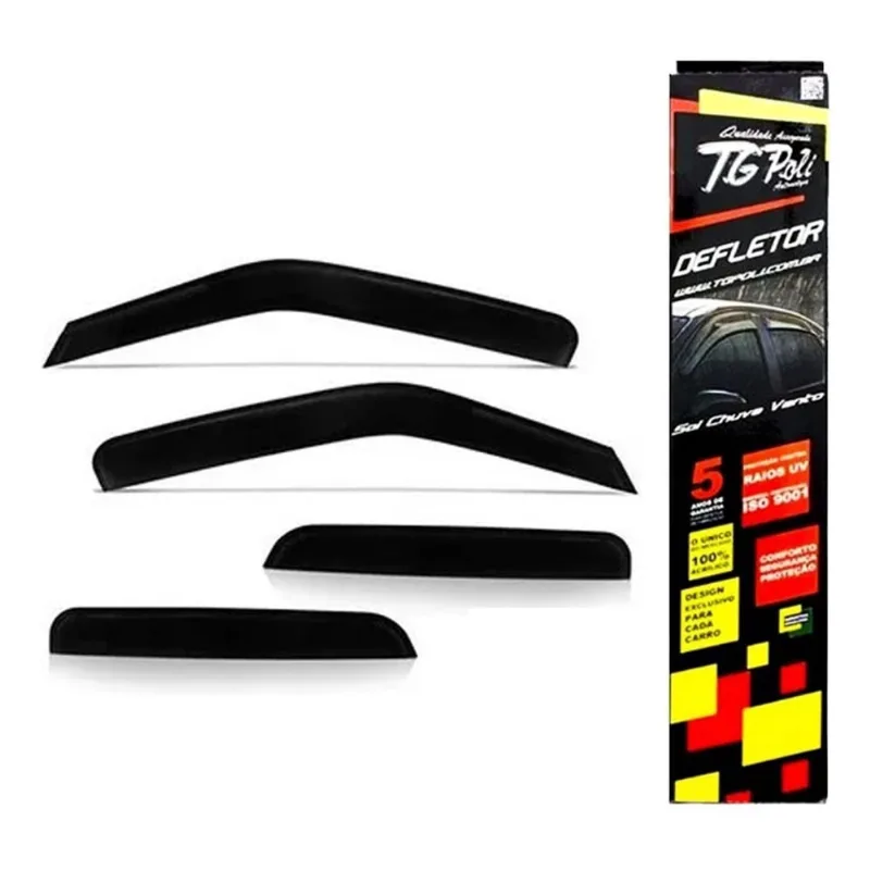 Calha de Chuva Carro Onix Hatch 4 Portas Tg Poli Defletor