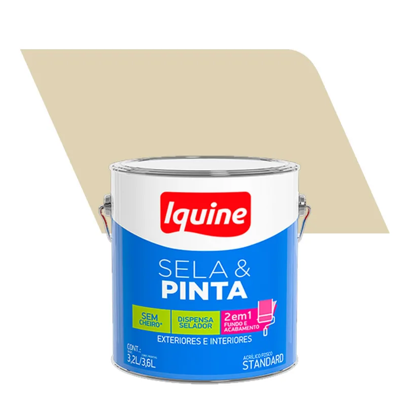 Tinta Acrílico Fosco Standard Sela & Pinta Areia 3,6L - Iquine