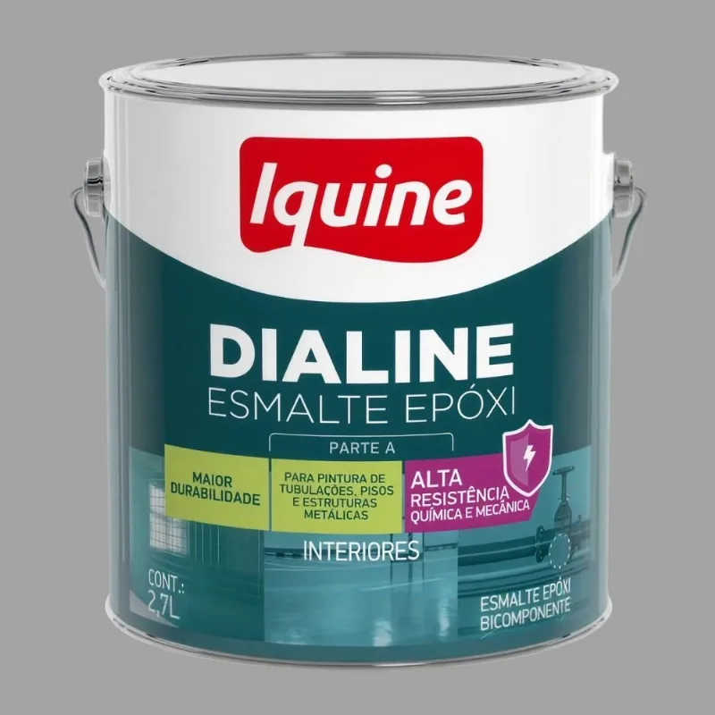 Tinta Premium Epóxi Multissuperfícies 2,7L Iquine Tinta Premium Epóxi Multissuperfícies Cinza Claro 2,7L