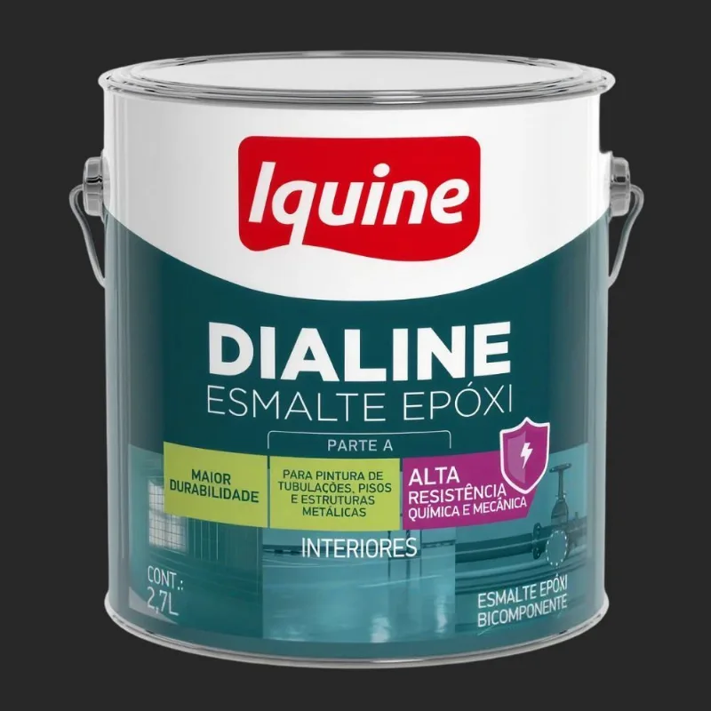 Tinta Premium Epóxi Multissuperfícies 2,7L Iquine Tinta Premium Epóxi Multissuperfícies Preto 2,7L