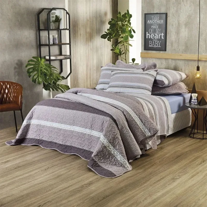 JOGO DE CAMA PRATA 150 FIOS CASAL - SANTISTA PIETRO 1 / BEGE