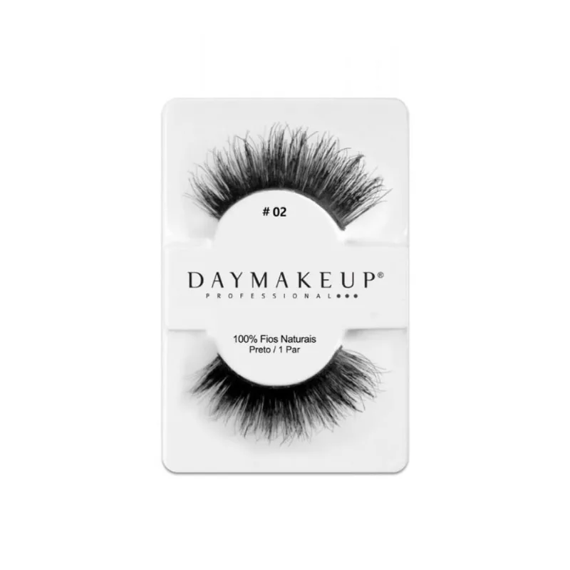 Kit Cilios Postiços 6 Pares 02 Daymakeup Human Hair