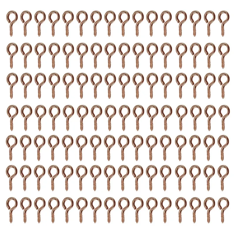 Mini Pitão 9mm Rosqueável Rose Gold Para Bijuterias Com 300 Unidades