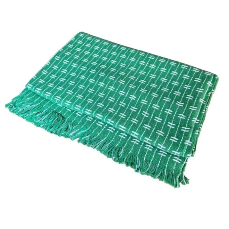 Manta Grande Para Sofá Cama 2 E 3 Lugares 2,50x1,80cm Capa De Sofa Gigante 100% Algodão Na Promoção Verde Claro
