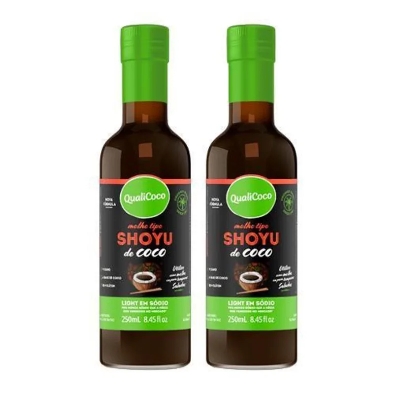 Kit 2X: Shoyu De Coco Qualicoco 250Ml