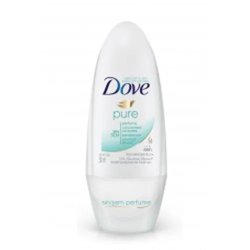 Desodorante Antitranspirante Roll On Dove Pure 50ml - DOVE - Higiene E Beleza