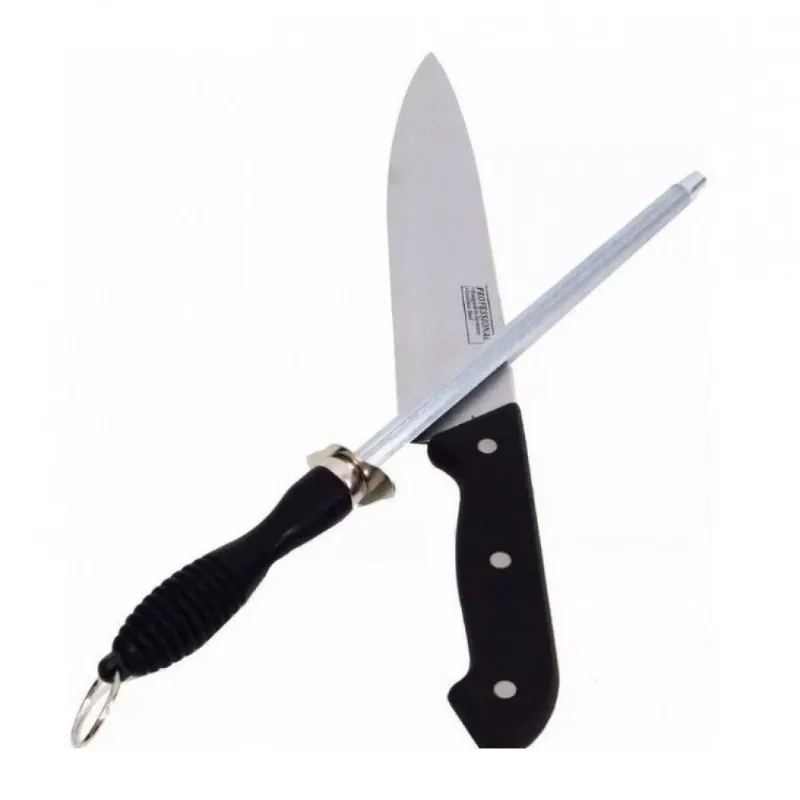 Kit Para Churrasco Chaira 7,5" E Faca Inox 8" Cabo Plastico