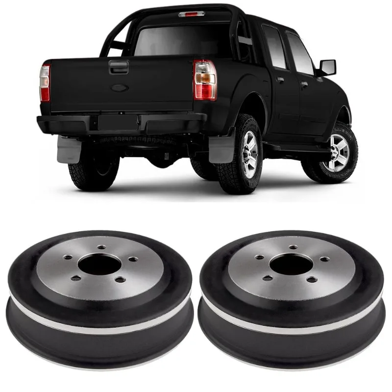 Par Tambor Freio Traseiro Ford Ranger Sem Cubo Fremax BD7933