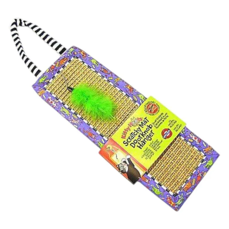 Arranhador para Gatos Fatcat Scratchy Mat Doorknob em Sisal Natural com Catnip Orgânico 60X17CM 1 - germanhart - Pet Shop
