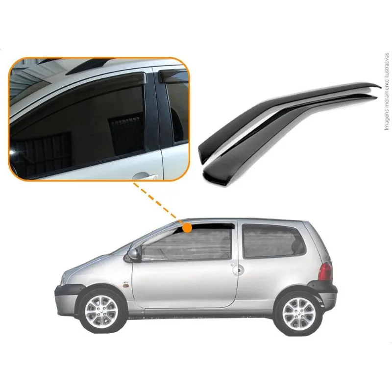 Calha De Chuva Ecoflex Twingo 2 Portas