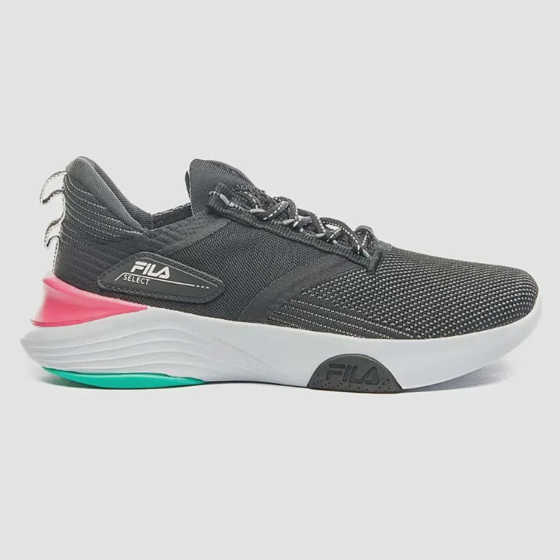 Tênis Esportivo Feminino Select Preto Hot Pink Bermuda Fila F01AT00045-5878