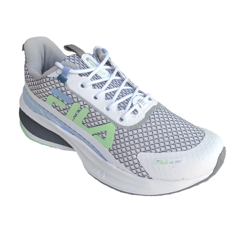 Tênis Fem Esportivo Fila Progress Branco/Azul Claro 1135133