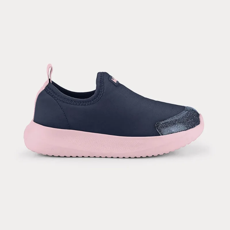 Tênis Infantil Bibi Flash Azul Marinho com Rosa 22