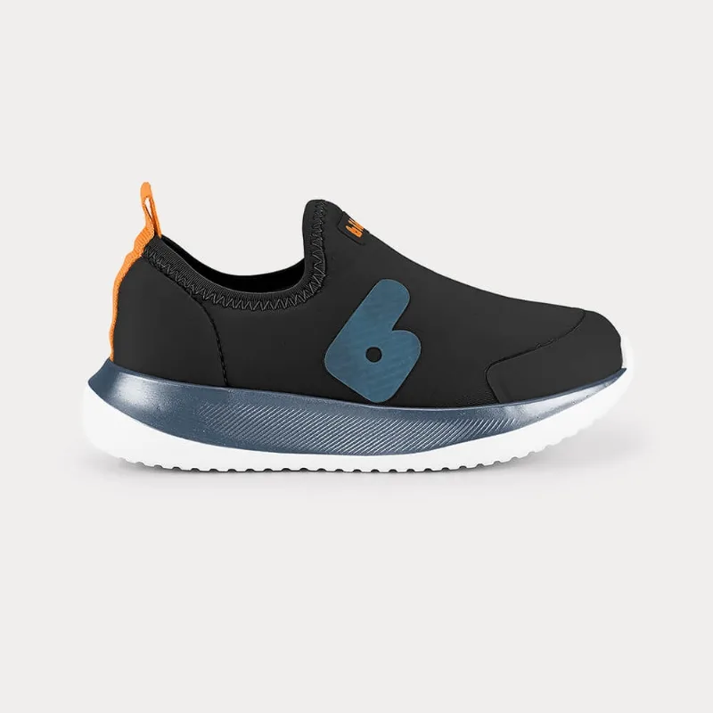 Tênis Infantil Bibi Flash Preto com Laranja 21