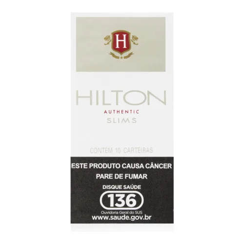 Cigarro Slims Authentic Hilton Com 10 Carteiras - Tabacaria