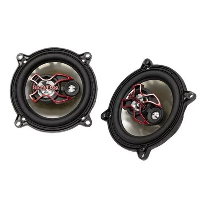 Par de auto falantes 5 polegadas bravox triaxial b3x50x 100 watts rms traseira montana 2016