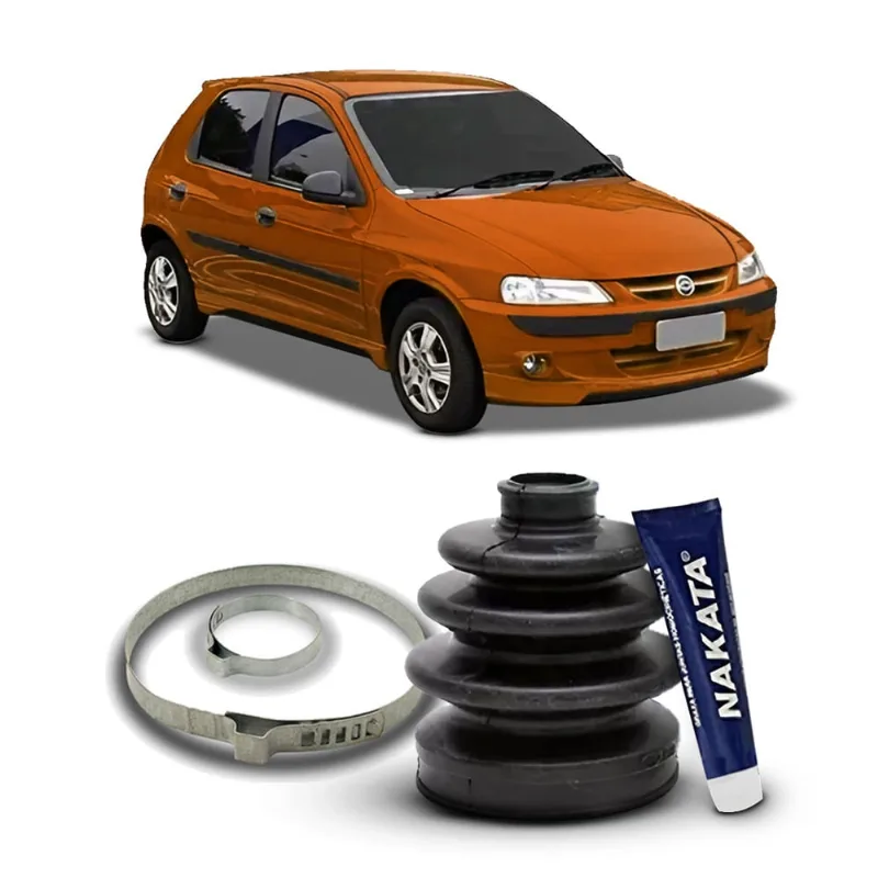 Kit Coifa Borracha Graxa Homocinética Lado Roda Original Nakata Chevrolet Celta 2000 2001 2002 2003 2004 2005 2006