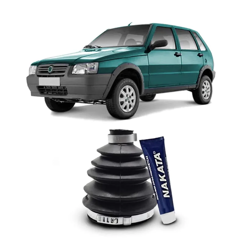 Kit Coifa Borracha Graxa Homocinética Original Nakata Lado Roda Fiat Uno Mille 2005 2006 2007 2008 2009 2010