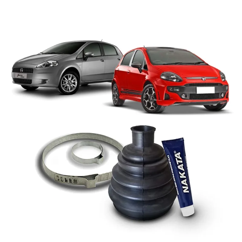 Kit Coifa Borracha Graxa Homocinética Nakata Lado Roda Fiat Punto 2008 2009 2010 2011 2012 2013 2014 2015 2016 2017 2018