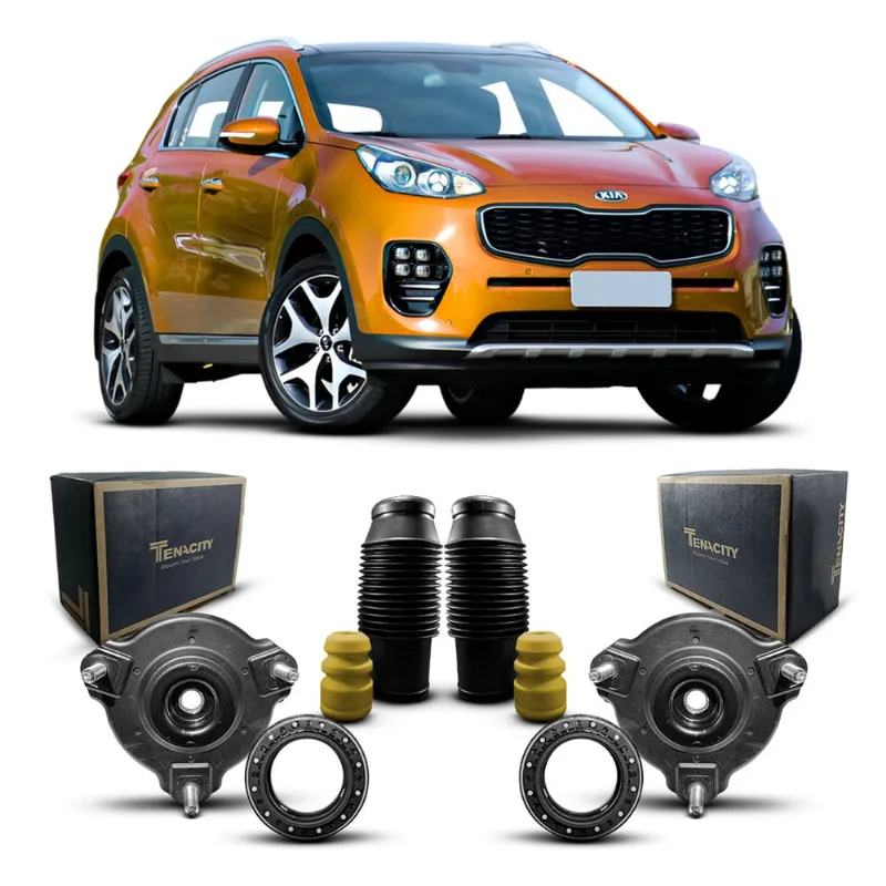 Par Kit Coxim Suporte Rolamento Batente Coifa Amortecedor Dianteiro Kia Sportage 2016 2017 2018 2019 2020