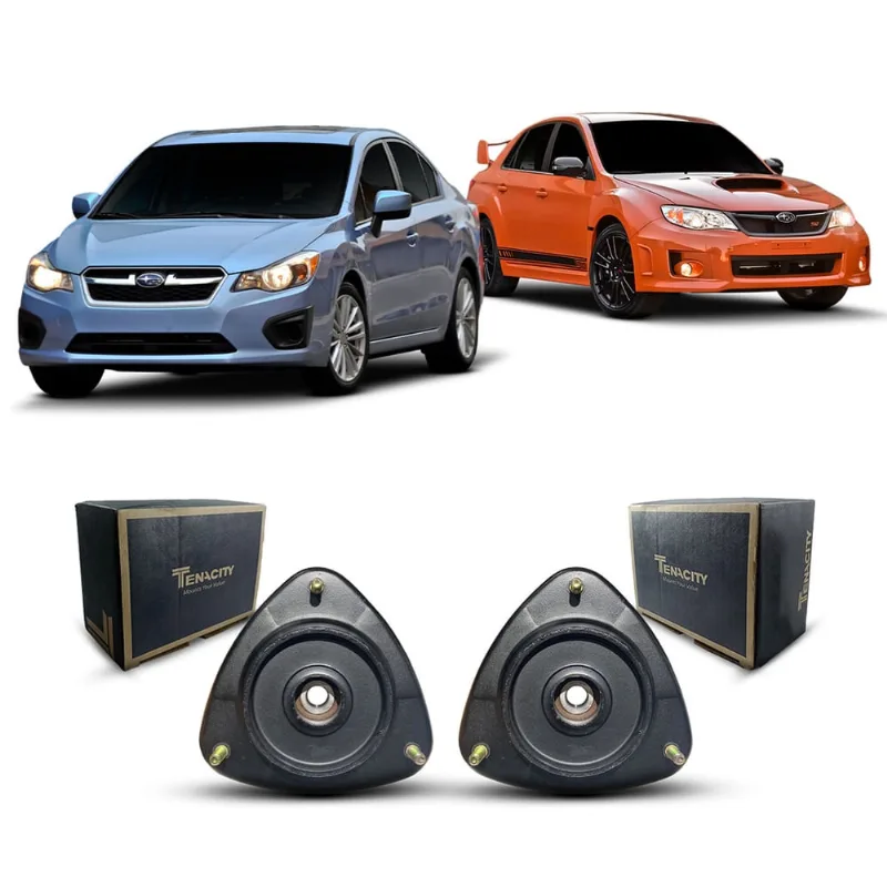Par Coxim Suporte Batedor Batente + Rolamento Amortecedor Dianteiro Subaru Impreza Sedan 2012 2013 2014