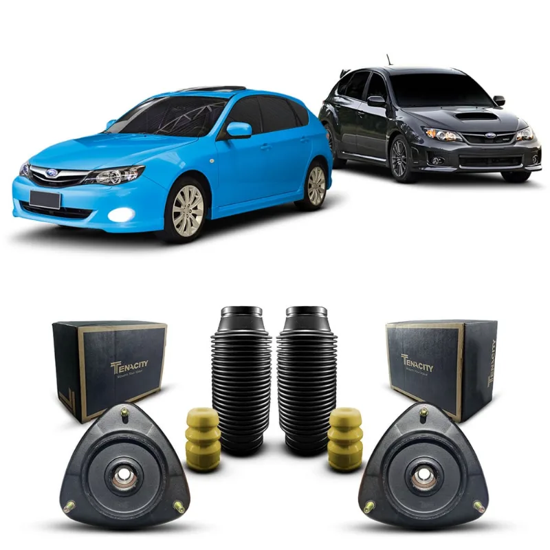 Par Kit Coxim Suporte Batedor Rolamento Batente Coifa Amortecedor Dianteiro Subaru Impreza Hatch 2012 2013 2014