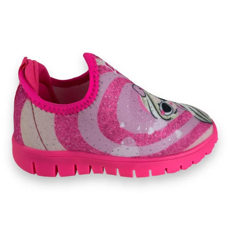 Tenis infantil menino Calce fácil Novope Tecido Barbie