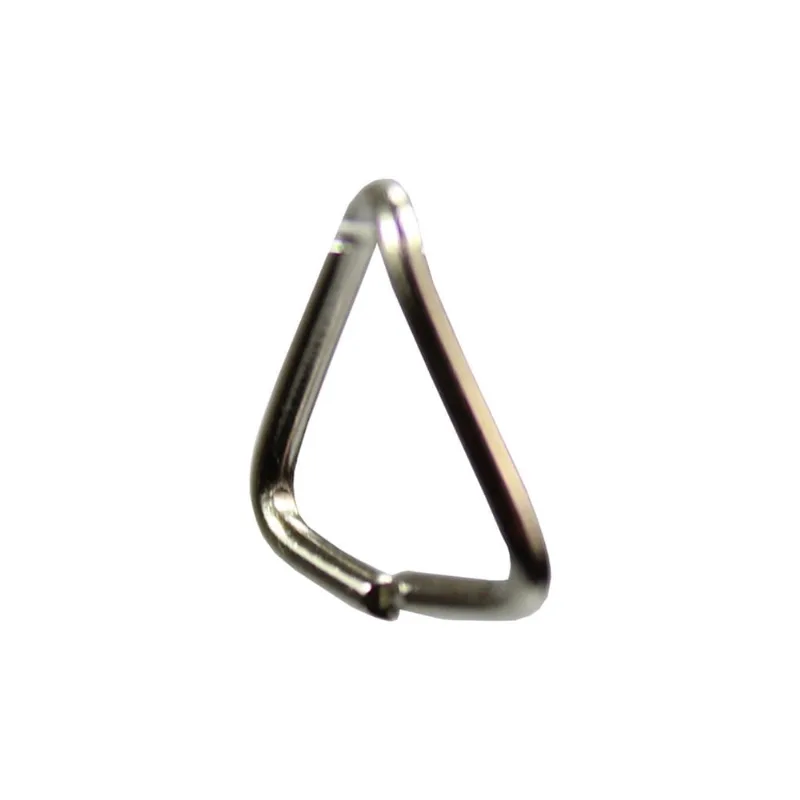 Elo Triangular Para Chaveiro 8mm Prata - 100 Unidades