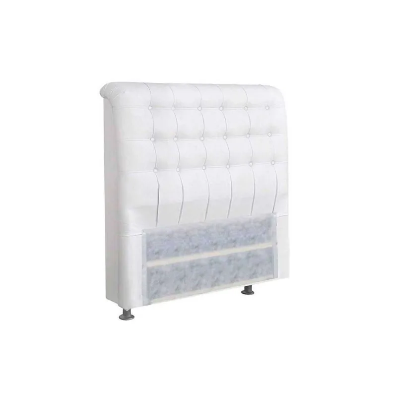Cabeceira de Cama Box Solteiro Simbal Dama Solteiro - Branco - Não Disponível - Móveis