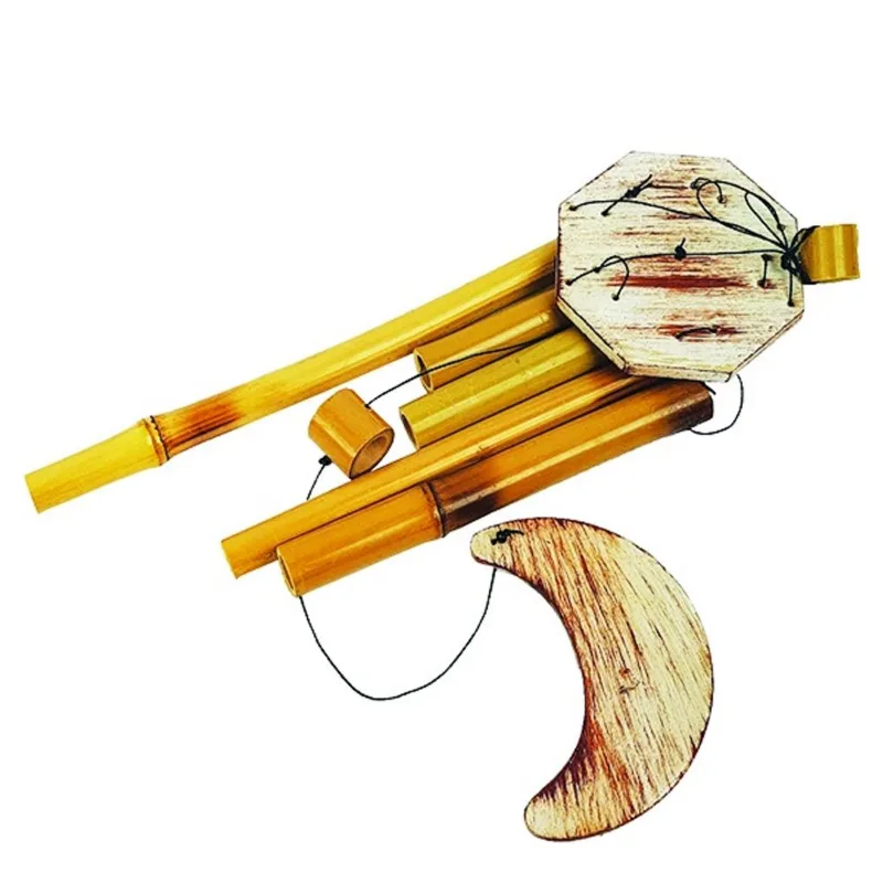 Sino De Vento 5 Tubos de Bambu Natural 77cm 33008