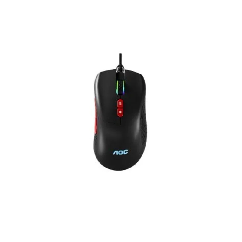 Mouse Gamer AOC GM180 Windows Linux 7200 DPI RGB Preto - AOC - Games