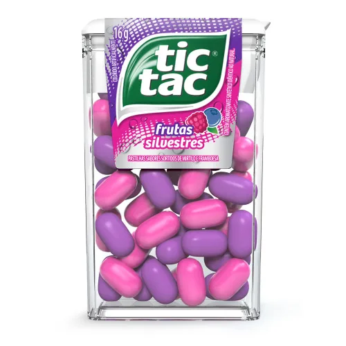Pastilha Tic Tac Frut Silv/mirt/framb 16gr - TIC TAC - Mercearia
