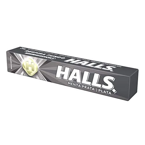 Bala Menta Prata Halls Pacote 28g - PRATA - Mercearia