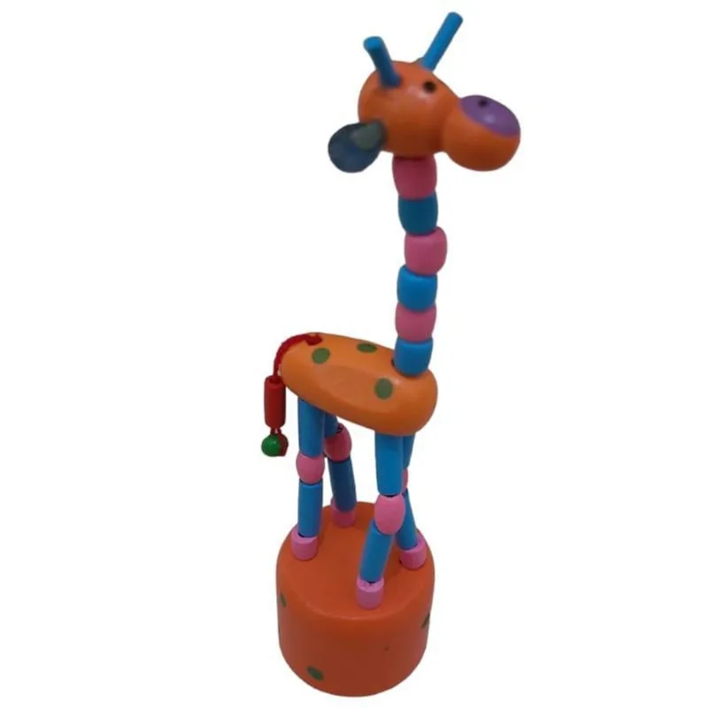 Brinquedo Retrô Mini Girafa Dançarina Mole Mole